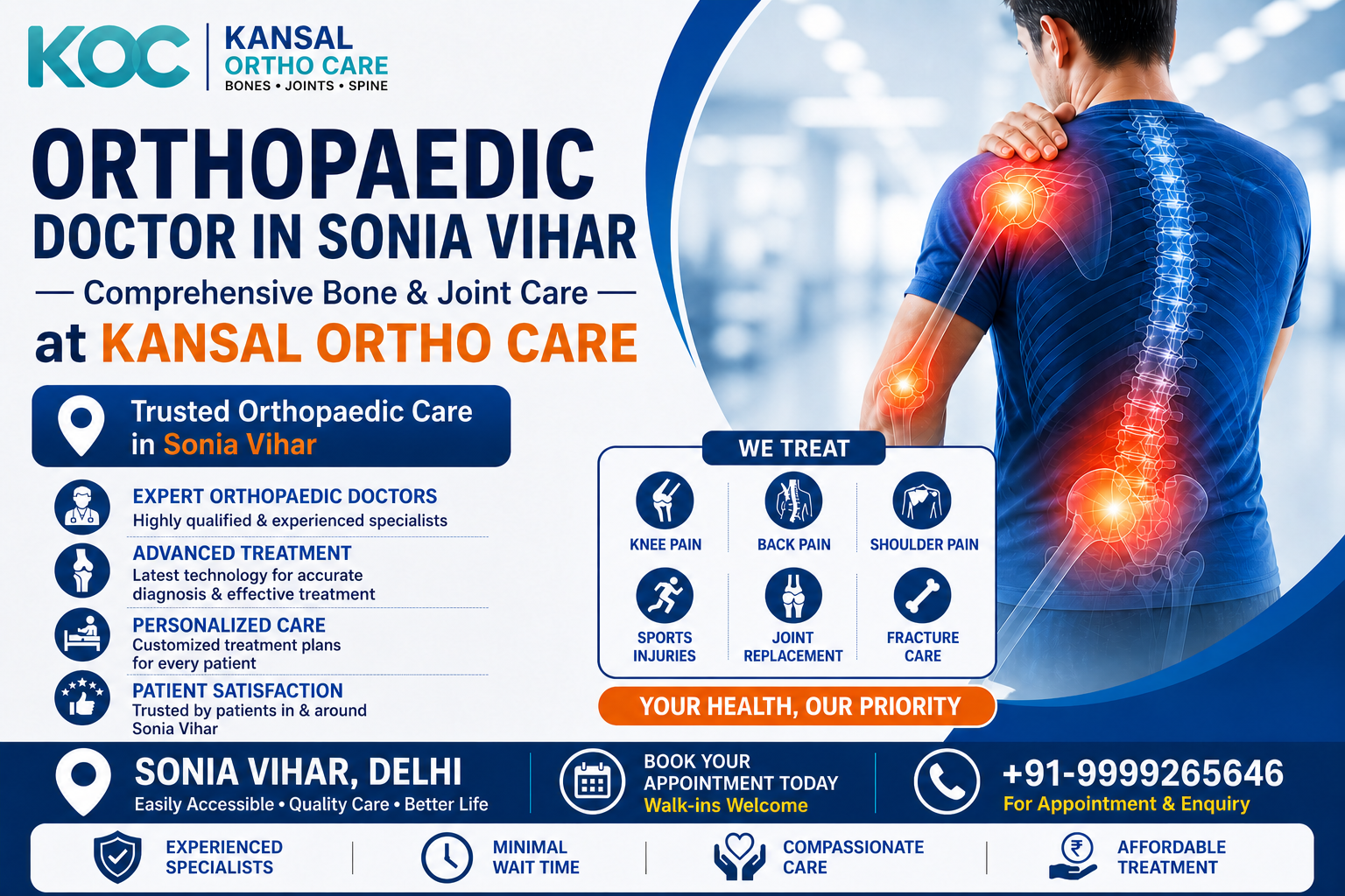                                  Orthopaedic Doctor in Sonia Vihar                                 